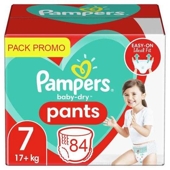 Pack de 84 Couches Pampers Baby Dry Pants - taille 7 (vendeur tiers)