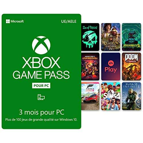 Abonnement au Xbox Game Pass PC de 3 Mois à 9.99€ en achetant un produit du rayon informatique éligible