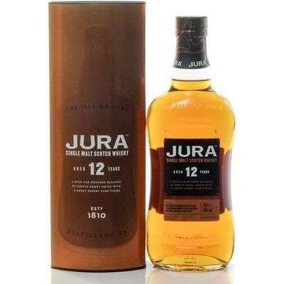 Bouteille de whisky Jura Single Malt Scotch - 12 ans d'âge, 70 cl