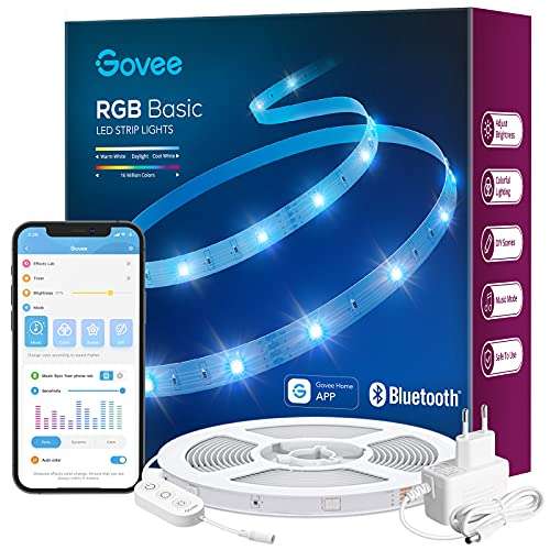 Ruban LED Govee RGB Basic - 10 m, Bluetooth, Synchronisation Musicale (vendeur tiers)