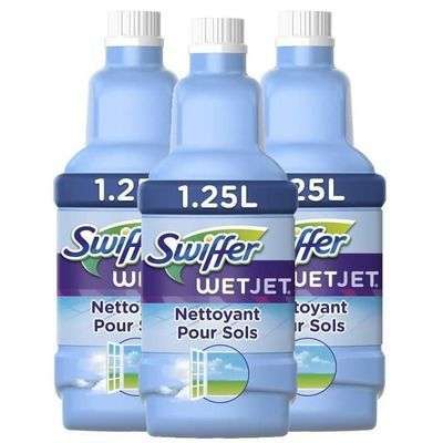 Lot de 3 Liquides Nettoyant Swiffer Wetjet - 1.25L