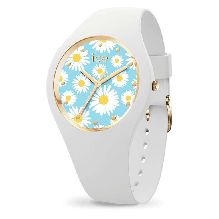 Sélection de Montres Ice Watch en Promotion - Ex: Ice flower - White daisy (ice-watch.com)