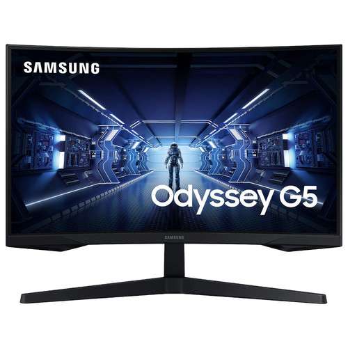 Écran PC 27" Samsung Odyssey G5 (C27G55TQWR) - QHD, Incurvé, 144Hz, 1ms, FreeSync Premium (Via ODR de 40€)