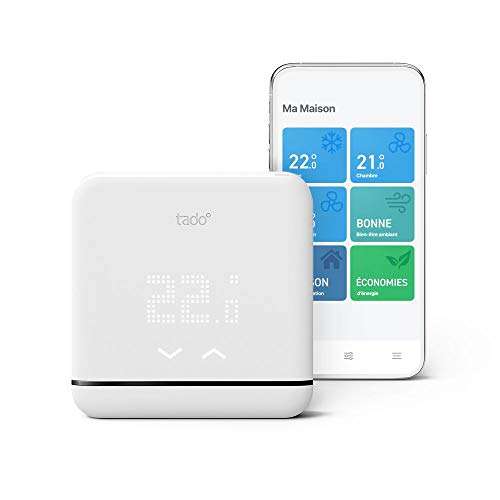 Thermostat connecté Tado v3+ pour climatisation et pompe a chaleur