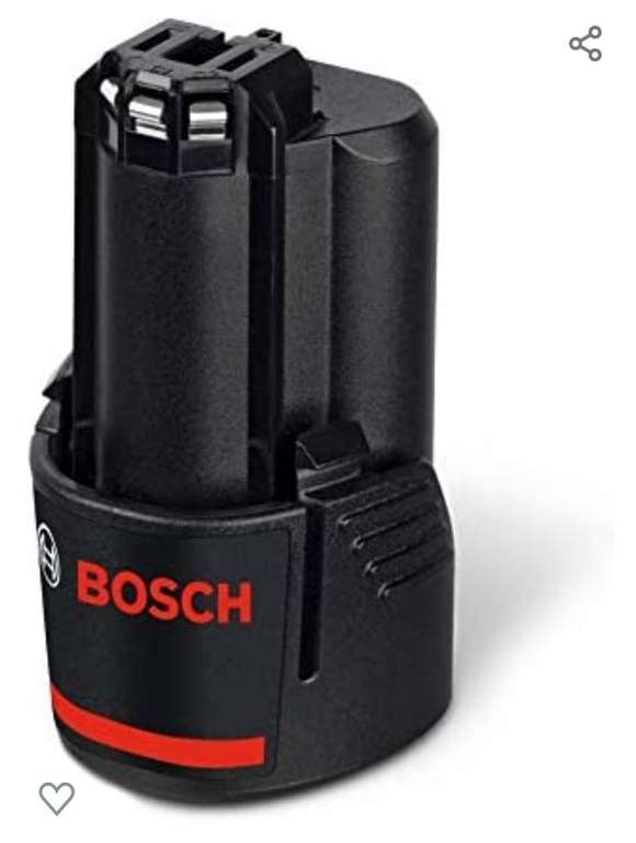 Batterie Lithium-Ion Bosch Professional GBA 12 Volt. 2,0 Ah, Noir