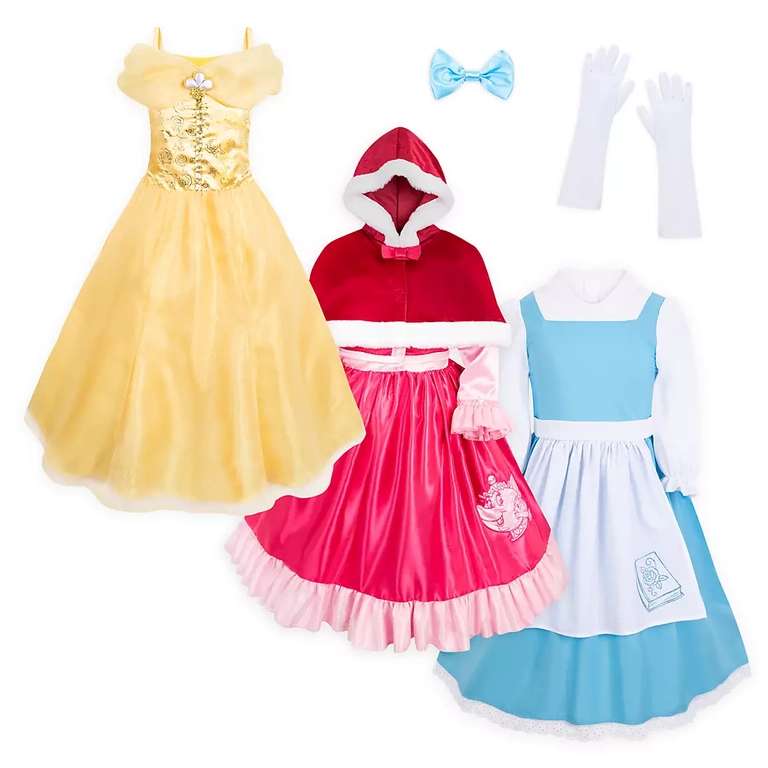 3 Robes Disney Belle pour enfants - 3 ans à 8 ans