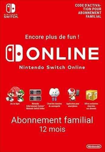 Abonnement de 12 mois au service Nintendo Switch Online famille (dématérialisé)