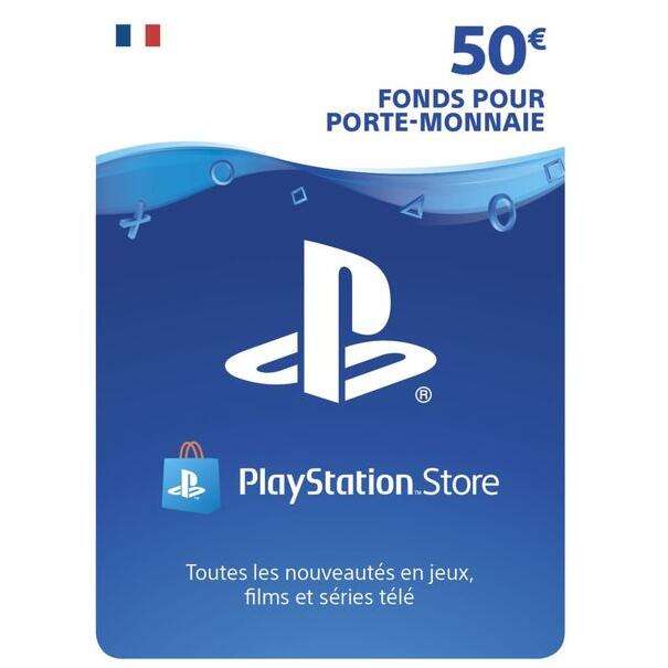 Carte PlayStation Store PSN de 50€ (Dématérialisée)