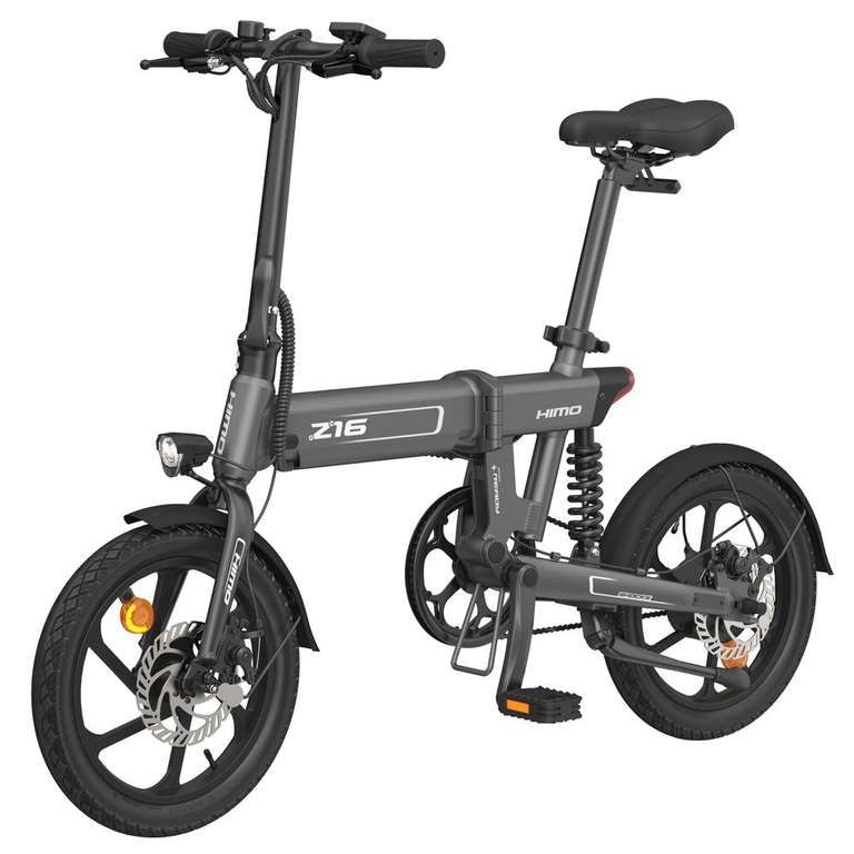 Vélo électrique pliant 16" HIMO Z16 (Xiaomi Ecosystem) - 250W, 25 km/h, Autonomie 80 km, Batterie amovible 10 Ah (Entrepôt Allemagne)