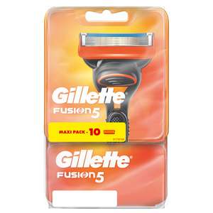 Paquet de 10 Lames de rasoir Gillette Fusion 5 (Via 24.36€ sur Carte Fidélité)