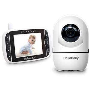 Babyphone HelloBaby 3.2" avec Caméra Panoramique (vendeur tiers - via coupon)