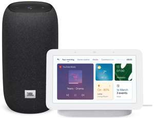 Enceinte portable JBL Link Portable + Assistant vocal connecté Google Nest Hub 2 + 4 mois de Spotify premium offerts