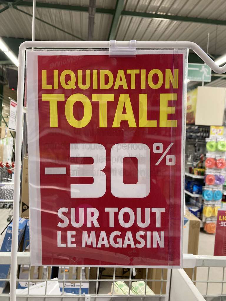 30% de réduction sur tout le magasin (Liquidation totale) - Houssen (68)