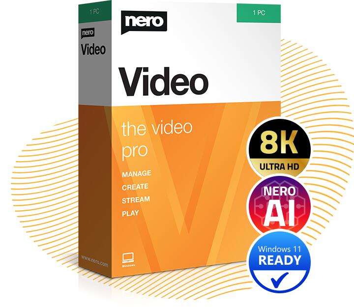 Licence à vie gratuite pour le logiciel Nero Video 2022 SE (Dématérialisé) - Nero.com