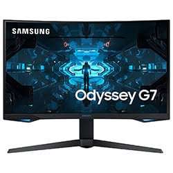 Ecran PC Gaming 27" Samsung Odyssey G7 LC27G75TQSRXEN - WQHD, dalle VA, 240 Hz, 1000R, 1 ms, G-Sync (via ODR de 60€)