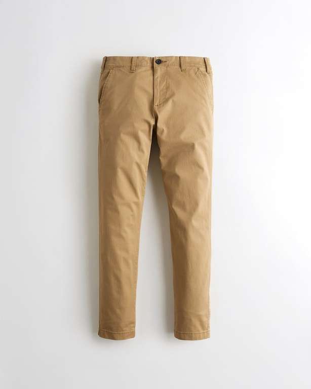 Pantalon chino Hollister Skinny Epic Flex - marron taille 26W