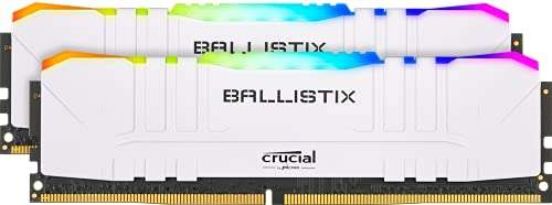 Kit mémoire RAM DDR4 Crucial Ballistix RGB (BL2K8G36C16U4WL) - 16 Go (2 x 8 Go), 3600 MHz, CL16