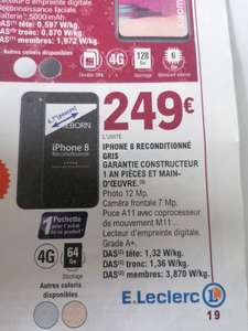 Smartphone 4.7" Apple iPhone 8 - 64 Go, gris, reconditionné (grade A+) - Rouen Saint Sever (76)