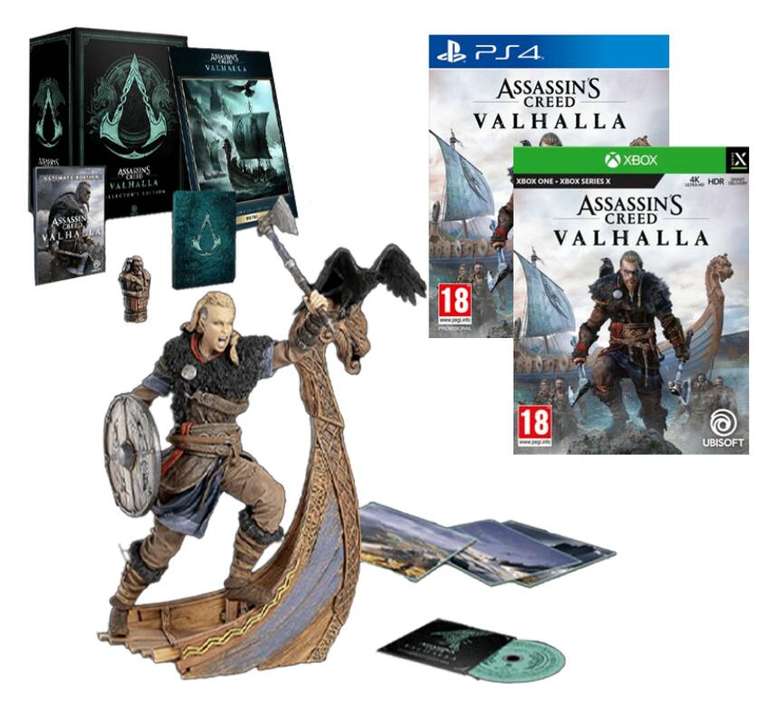 Édition Collector d'Assassin's Creed Valhalla sur PS4, Xbox One et PC (mise à jour gratuite sur PS5/Xbox Series)