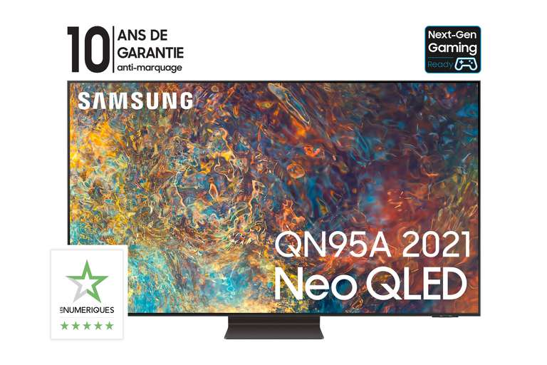 [Adhérents Macif] TV 65" Samsung QLED NEO 65QN95A 2021 SERIE 9 (via ODR de 500€)