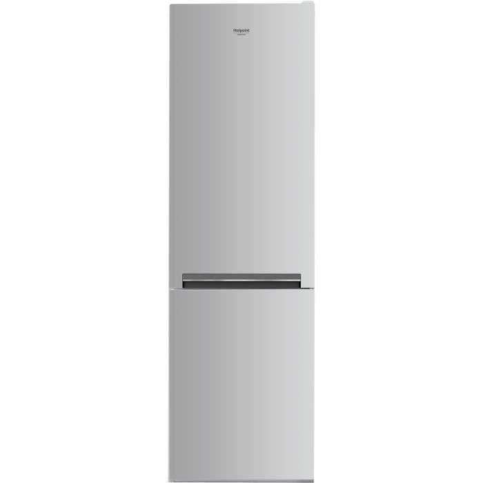Réfrigérateur congélateur Hotpoint H8 A1E S - 338L, Froid brassé, A+, L 60cm x H 189cm