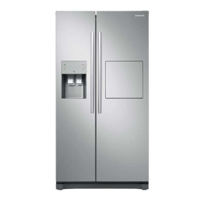 Réfrigérateur américain Samsung RS50N3803SA - 501L (357 + 144), Froid ventilé, Distributeur eau/glaçons, Home Bar, F (Via ODR de 90€)