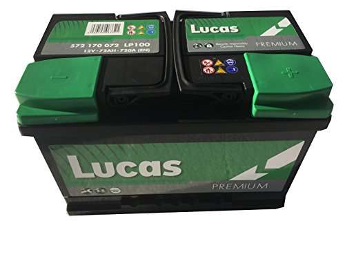 Batterie voiture Lucas Premium Lp100 , 12 V 72Ah 720 Amps (En)