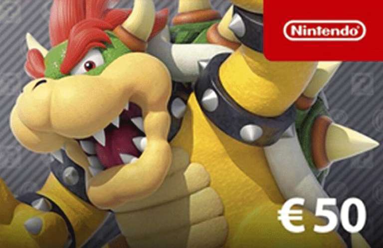 Carte cadeau Nintendo eShop d'une valeur de 50 € (Dématérialisé)