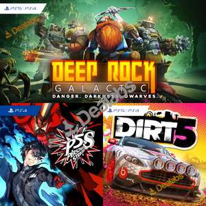 [PS+] Deep Rock Galactic, DiRT 5 & Persona 5 Strikers gratuits en janvier sur PS4 & PS5 (dématérialisés)