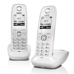 Lot de 2 téléphones fixes Gigaset AS405 Blanc