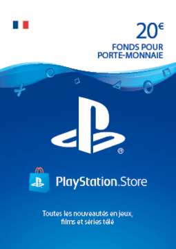 Carte PlayStation Store de 20€ pour 16.29€ (dématérialisée)