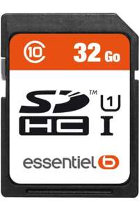 Carte SDHC Essentielb - 32 Go (Retrait magasin uniquement)