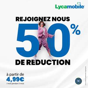 [Nouveaux clients] plus de 50% de réduction sur l'ensemble des forfaits de 3 à 12 mois - Lyca XL (Appels/SMS/MMS illimités + 150 Go de DATA)