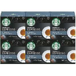 Pack 72 Capsules Starbucks Espresso Roast compatibles Dolce Gusto (30€ de commande min.)