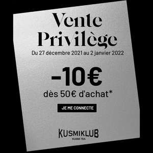 [Clients KusmiKlub] 10€ de réduction dès 50€ d'achat sur tout le site (hors exceptions) + livraison gratuite dès 35€ d'achat