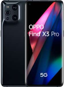 Smartphone 6.7" Oppo Find X3 Pro 5G - WQHD+ AMOLED 120 Hz, SnapDragon 888, 12 Go de RAM, 256 Go, 2x50 Mpix, bleu ou noir