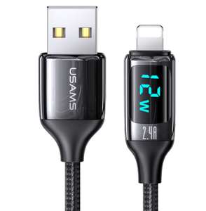 Câble USB charge rapide Usams U78 - Affichage LED, PD 20W, 2.4A - 1.2M