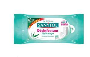 [Premium]  Set de 3 x 84 Lingettes Désinfectantes Sanytol Multi-Usages Eucalyptus Maxi
