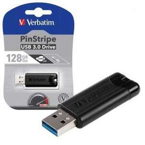 Clé USB 3.0 Verbatim PinStripe - 128 Go