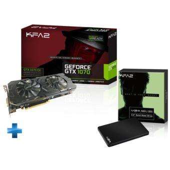 Carte graphique KFA2 GeForce GTX 1070 EX 8 Go + SSD 120 Go + Pack "Game Ready" pour le jeu Paragon offert