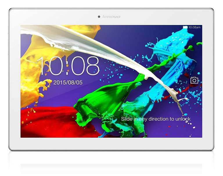 Tablette 10" Lenovo TAB2 A10-70 Blanc - IPS Full HD, Quad Core Mediatek MT8165 1.7Ghz,  RAM 2Go, 16Go, Android 5.0 (Via ODR 20€)