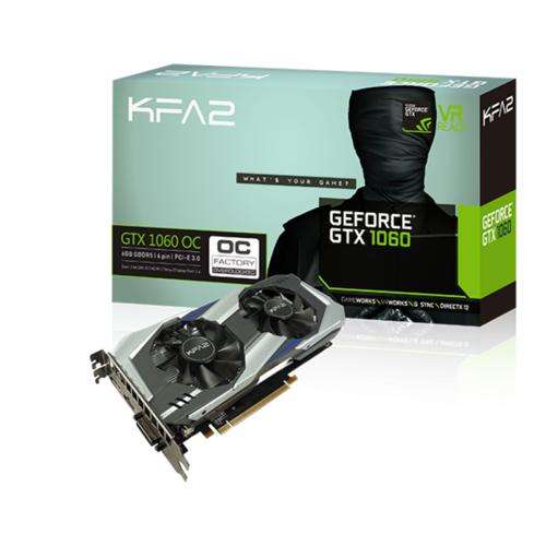 Carte graphique KFA2 GeForce GTX 1060 OC 6Go DDR5