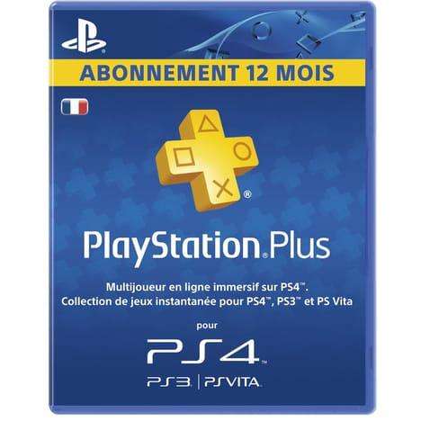 Abonnement PS4 / PS3 / PSVita PlayStation Plus (PSN+) - 1 An en ligne et en magasin