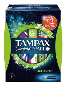 Boîte de tampons Tampax Compak Pearl x8 (via BDR + Coupon Network) gratuite