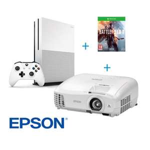 Videoprojecteur Epson EH-TW5210 - Full HD 3D + Pack Xbox One S 500Go + Battlefield 1