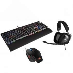 Pack Corsair Gaming : Clavier Gaming K70 RGB Rapidfire MX Speed + Souris M65 Pro RGB + Casque filaire Void Carbon