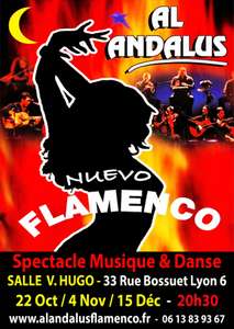 Invitations gratuites pour le spectacle de danse Al Andalus Flamenco Nuevo - Salle Victor Hugo à Lyon