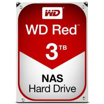 Disque dur interne 3.5" Western Digital Red - 64 Mo - SATA III (6 Gb/s) - 5400 RPM - 3 To