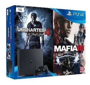 Pack PS4 Slim 1To + Uncharted 4 + Mafia 3