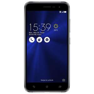 Smartphone 5.2" Asus Zenfone 3 Dual SIM Noir - 32 Go, Android 6.0 (Via ODR 30€)